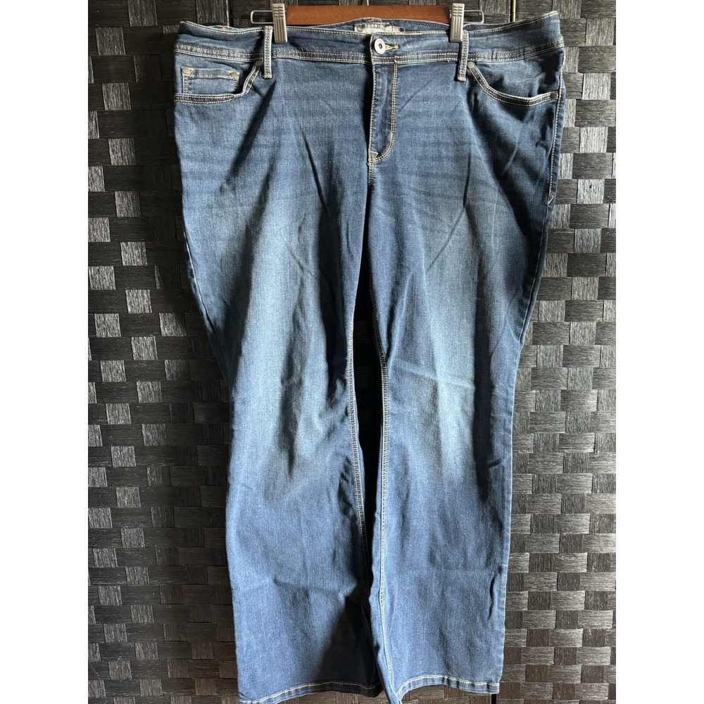 Torrid Super Stretch Luxe Slim Boot Jeans Women's 20R Blue Mid Rise 5-Pocket